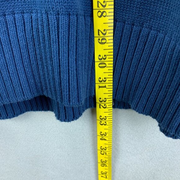 Parish Nation Sweater Mens 2XL‎ Blue Green Pullover Striped Long Sleeve V Neck - Picture 9 of 16